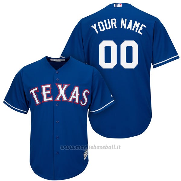 Maglia Texas Rangers Personalizzate Blu